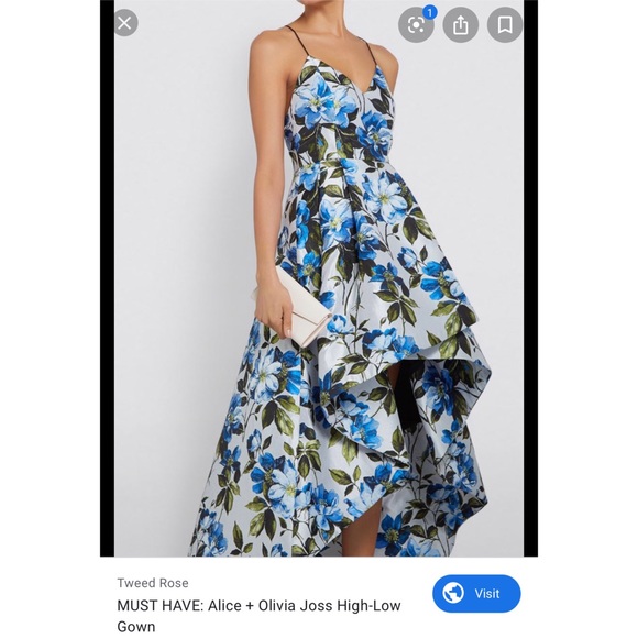 Alice + Olivia Dresses & Skirts - 2019 Alice & Olivia Joss Floral High Low Dress